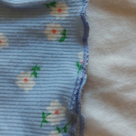 Shein floral blue cropped tank top xs - Picture 4 of 4